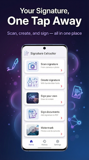 Signature Extractor capture screen