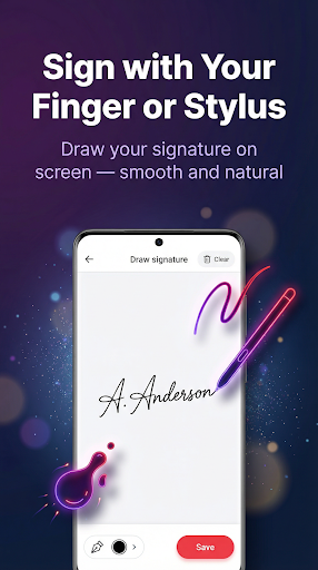 Signature Extractor create screen