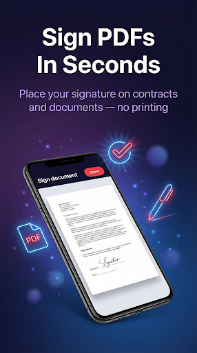 Signature Extractor document screen