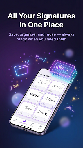 Signature Extractor saved screen